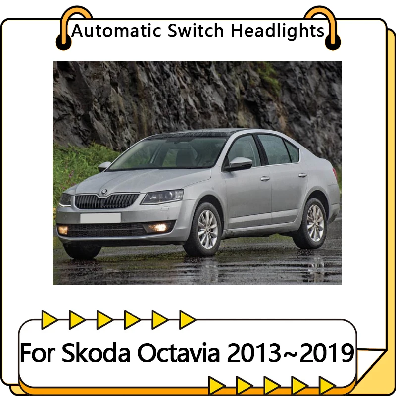 Headlight Automatic Switch For Skoda Octavia 3 MK3 5E Octavia3 Scout 2013~2019 New Light Tuning Modified Upgrade Car Accessories
