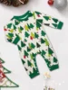 New Christmas Look Santa Tree Allover Print Family Matching Outfits Women Men Boys Girls Clothing Sets Xmas Pajamas Set Soft Pjs 5