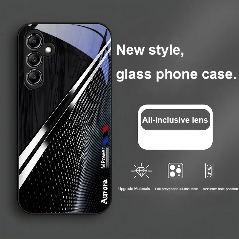 Gradient Wood Grain Green Glass Phone Case