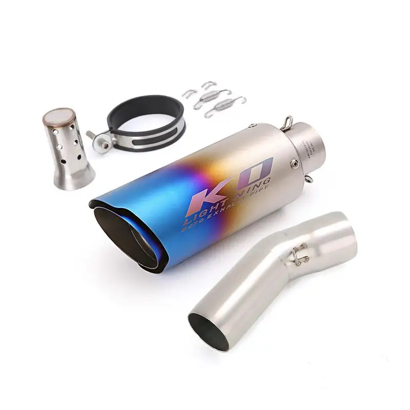 カワサキ エキゾーストサイレンサー51MMZX6RZX6362009-2023 バイクパーツ 部品 互換品 カスタム アクセサリー : オートバイ エキゾースト マフラー 51mmユニバーサル