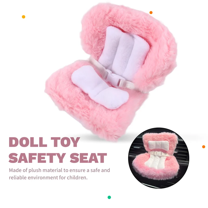 아이돌 시트 자동차 장식 액세서리 미니 플러시 안전 시트 허리 버클 장식