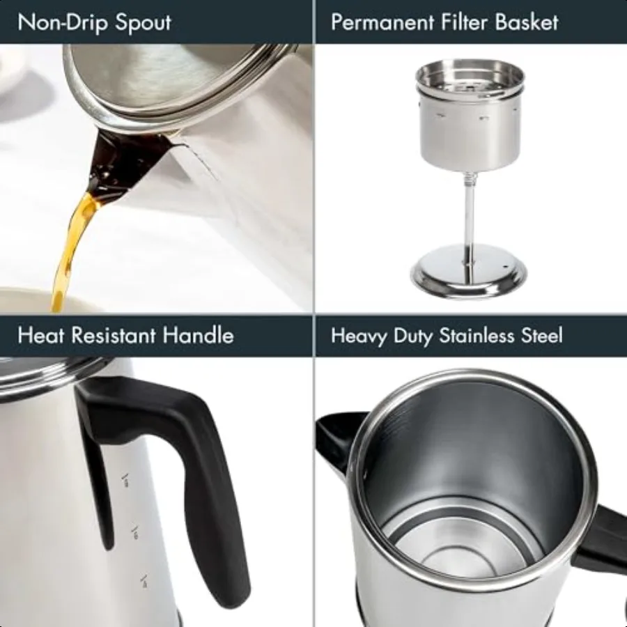 Stainless Steel Coffee Percolator 4
