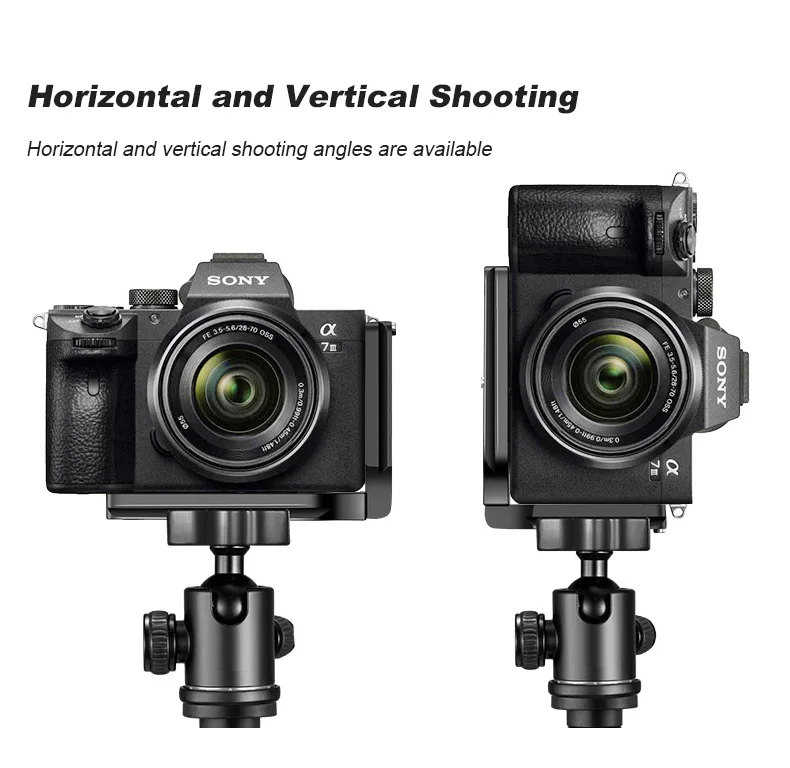 Universal Camera L Bracket Thicken 1/4 Inch Screw L Shape Holder Tripod Vertical