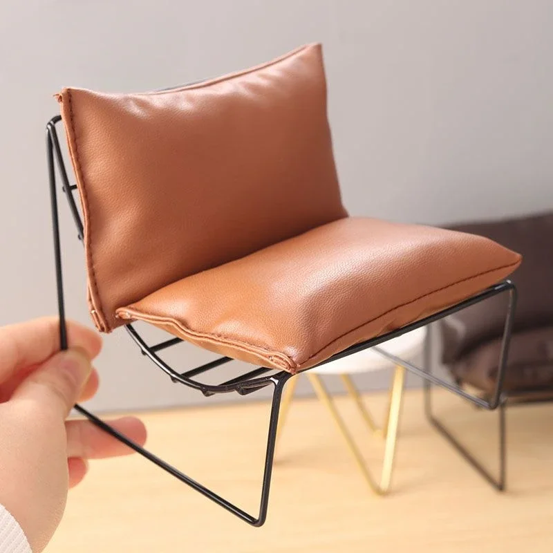 1PCS 1:6 1:12 Dollhouse Miniature Sofa Chair Back Chair Furniture Living Room Model Decor Toys Doll House Decoration 2