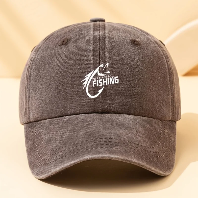 Bedruckte Baseballkappe zum Angeln, Outdoor-Mütze für LKW-Fahrer, Sonnenschutz und Sonnenschutz, multifunktional – Detail 8