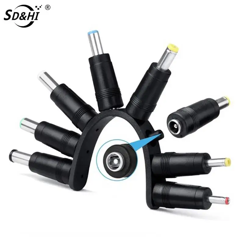 선풍기 스피커 라우터용 USB to DC LED 램프, 플러그 충전 코드, 8 인 1, 5V, 5.5x2.1mm, 3.5mm, 4.0mm, 4.8mm, 6.4mm, 5.5x2.5mm, 6.3mm