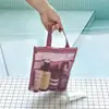 Mesh Travel Storage Shower Bag Beach Toilet Bag Cosmetic Bag Handbag Mesh Bag Toiletries Storage Bag for Outdoor Suppleis 5