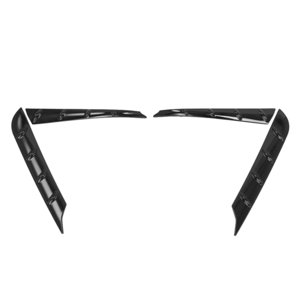 

Глянцевый черный Автомобильный задний борт из АБС-пластика, 4 шт., боковой спойлер, крыло крыла, отделка для Toyota Highlander 2021 2022