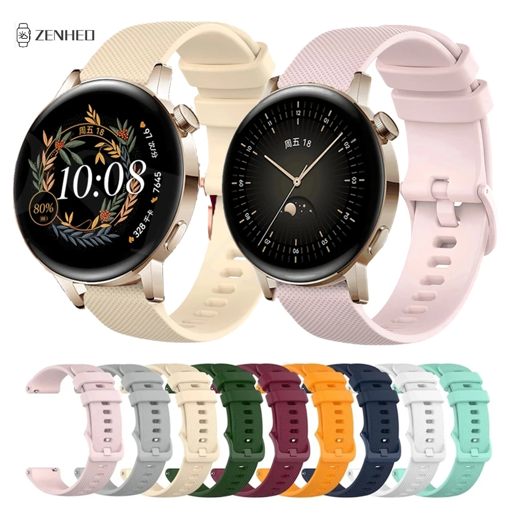 

Silicone Band For Huawei Watch GT3 46mm 42mm GT2 Pro GT Runner Smart Watch Strap For Huawei Honor Magic 1/2