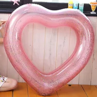 Swimming Ring Heart Swimming Pool Foats Water Tube  Tube Water Play Adult Children Beach Inflatable Floating Ring Toys Swim Ring 1