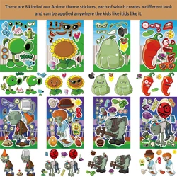 Cartoon Game Puzzle Stickers for Kids - Fun Brain Development Toy Gifts (X428 - 8PCS)