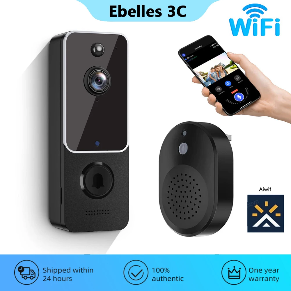 

Беспроводной дверной звонок с Wi-Fi и камерой