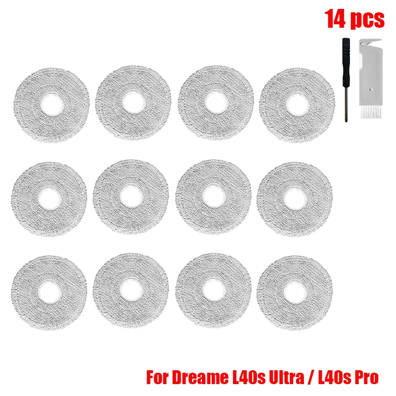 Premium Vacuum Cleaner Replacement Accessory Kit - Main Side Brush, Filter, Mop Cloths, Dust Bag