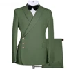New Arrival Solid Men Suits Two Piece Chic Peak Lapel Side Single Breasted Clothing Formal Office Smart Casual Costume Homme 1