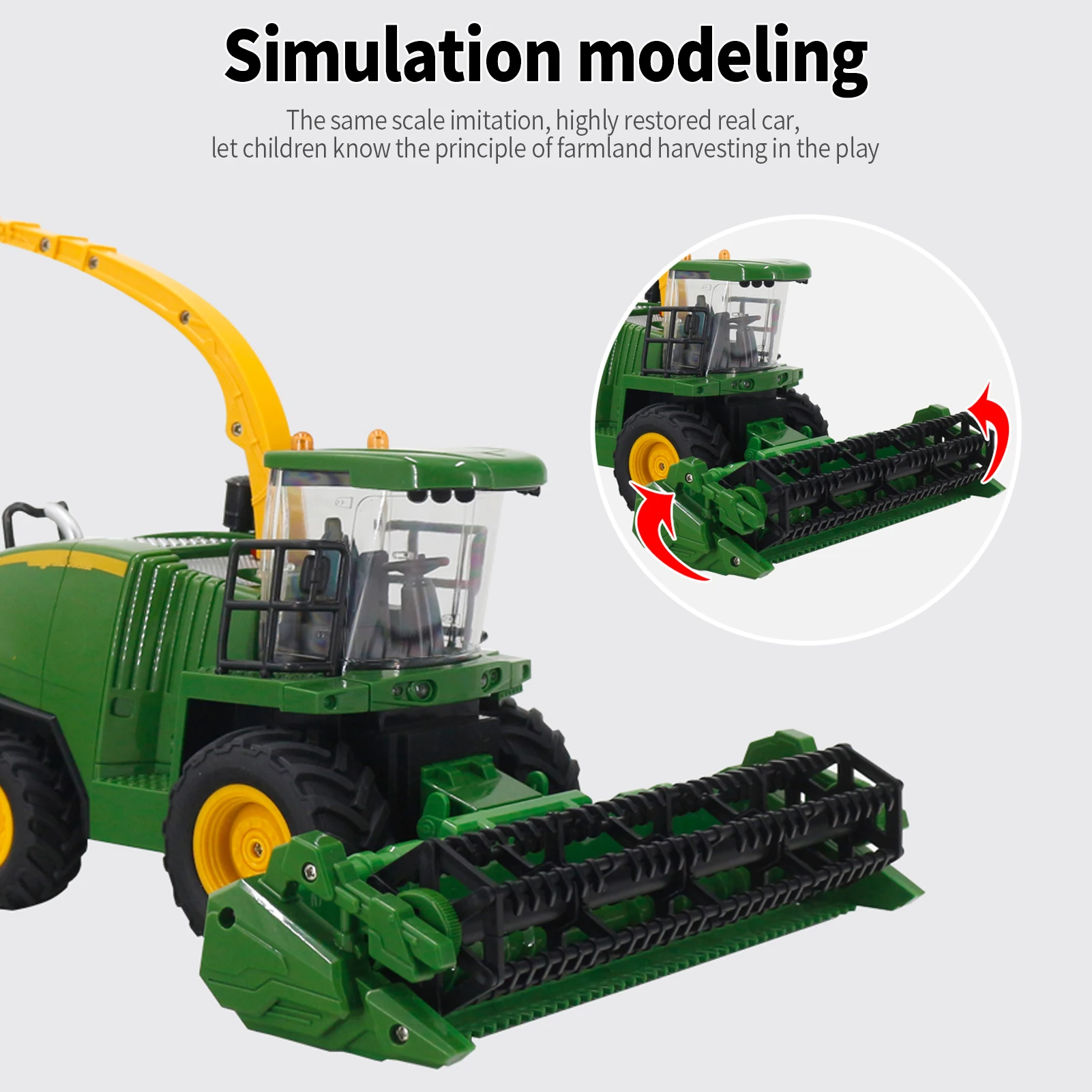 Tracteur RC moissonneuse-batteuse télécommandé, moissonneuse-batteuse jouet  à partir, 1:24, batteuse enfants avec pulvérisation - Cdiscount Jeux -  Jouets