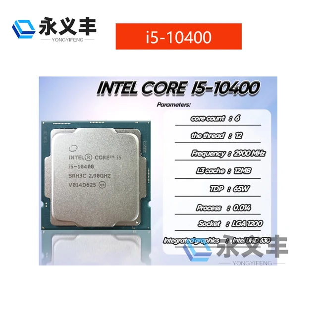 Intel Core I5-10400 NEW i5 10400 i510400 10400 2.9GHz six-core 
