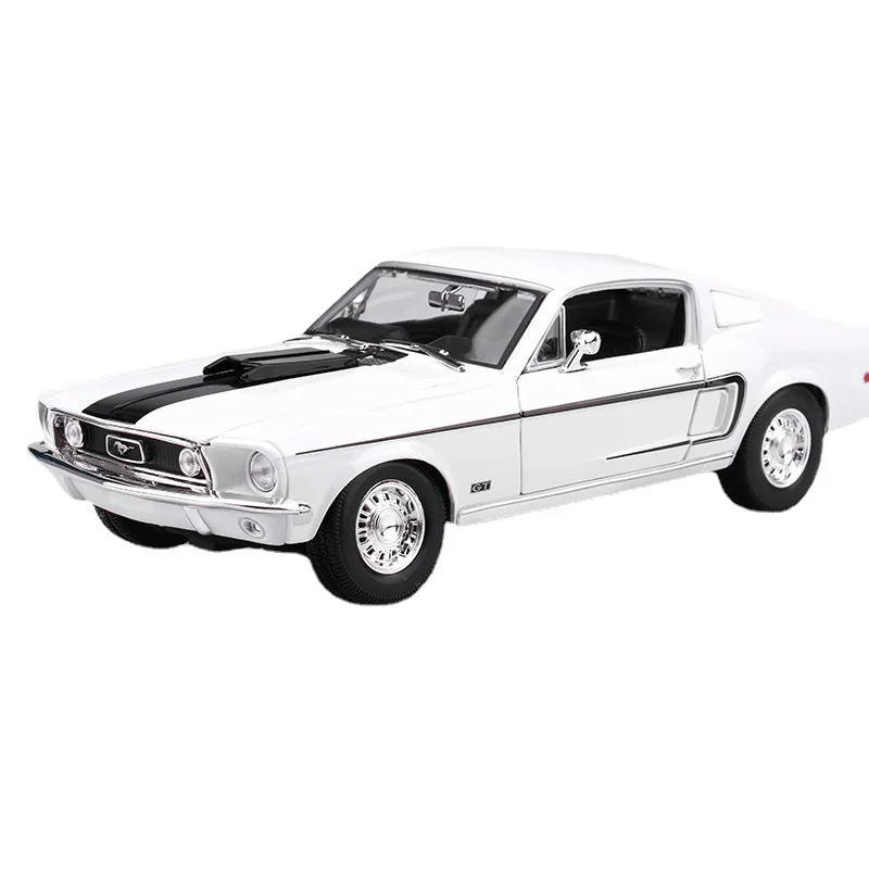

1968 Ford Mustang Shelby винтажная классическая модель автомобиля из сплава 1:18 детские игрушки подарки для мальчиков