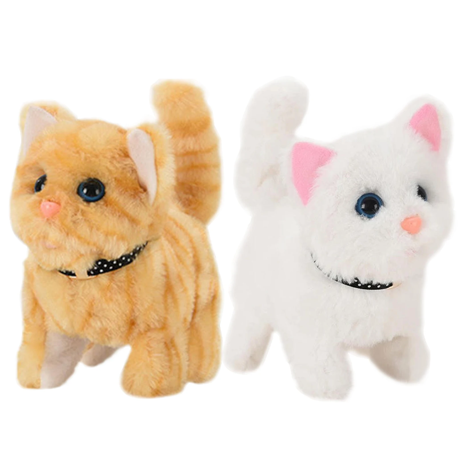 

Электрическая кошка, мягкие игрушки-животные, робот, кошка, плюшевая Интерактивная кошка, мяу, Роботизированная Игрушка для домашних животных, подарки для девочек, малышей, детей