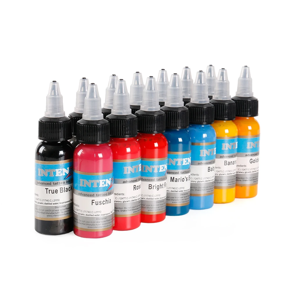 High quality 14 color Permanent Makeup Micro Pigment Cosmetic encre tatouage black Tattoo Ink Permanent Eyebrow Eyeliner Lip