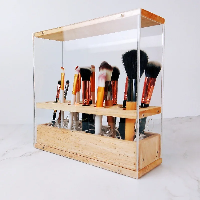 Honbay 4PCS Acrylic Single Pen Holder Stand – Clear Display Stand For Pens, Makeup Brushes, Eyeliners & Art Brushes