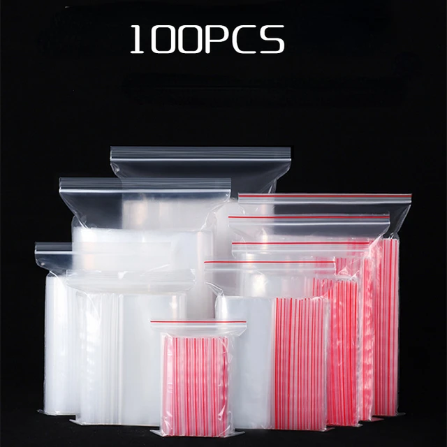 100PCS Plastic Bag Multiple Size PE Self Sealing Bags Transparent Self  Adhesive Seal Bag Food Dry Goods Bag Gifts Packaging Bag - AliExpress