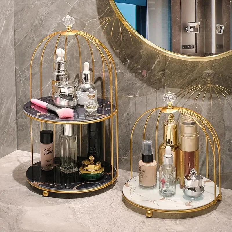 Makeup Cosmetic Organizer Storage Rack, Bathroom Shelves, Skin Care Cosmetics Holders, Racks, Toiletries Table Shelf 2