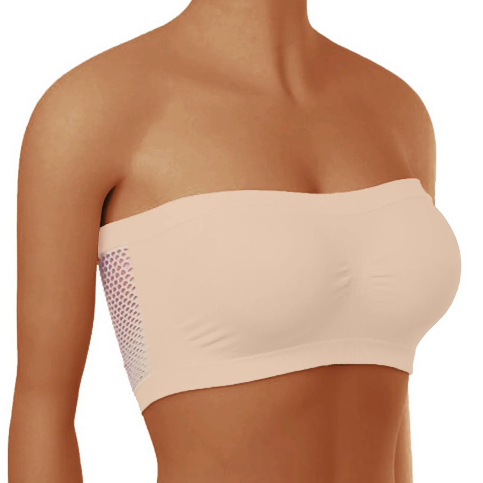 Sexy Seamless Strapless Tube Top Bra Women's Half Cup Ultra Thin Silicone Non-slip Underwear Off-the-shoulder Dress Lingerie 2