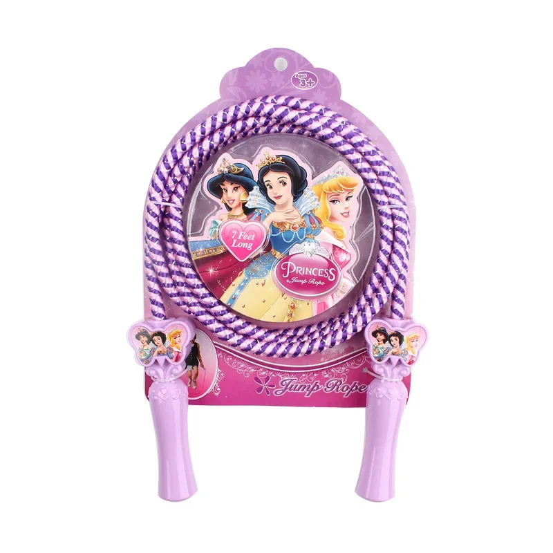 No cardboard Disney Princess Cartoon kid rope skipping Mickey Sports play outdoor Jumping rope girl boy Frozen Elsa Sports toy 2