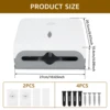 Wall Mount Paper Towel Box Universal Hotel Toilet Commercial Tissue Dispensers Punch-free Multifold Tri-Fold Paper Holder home 6