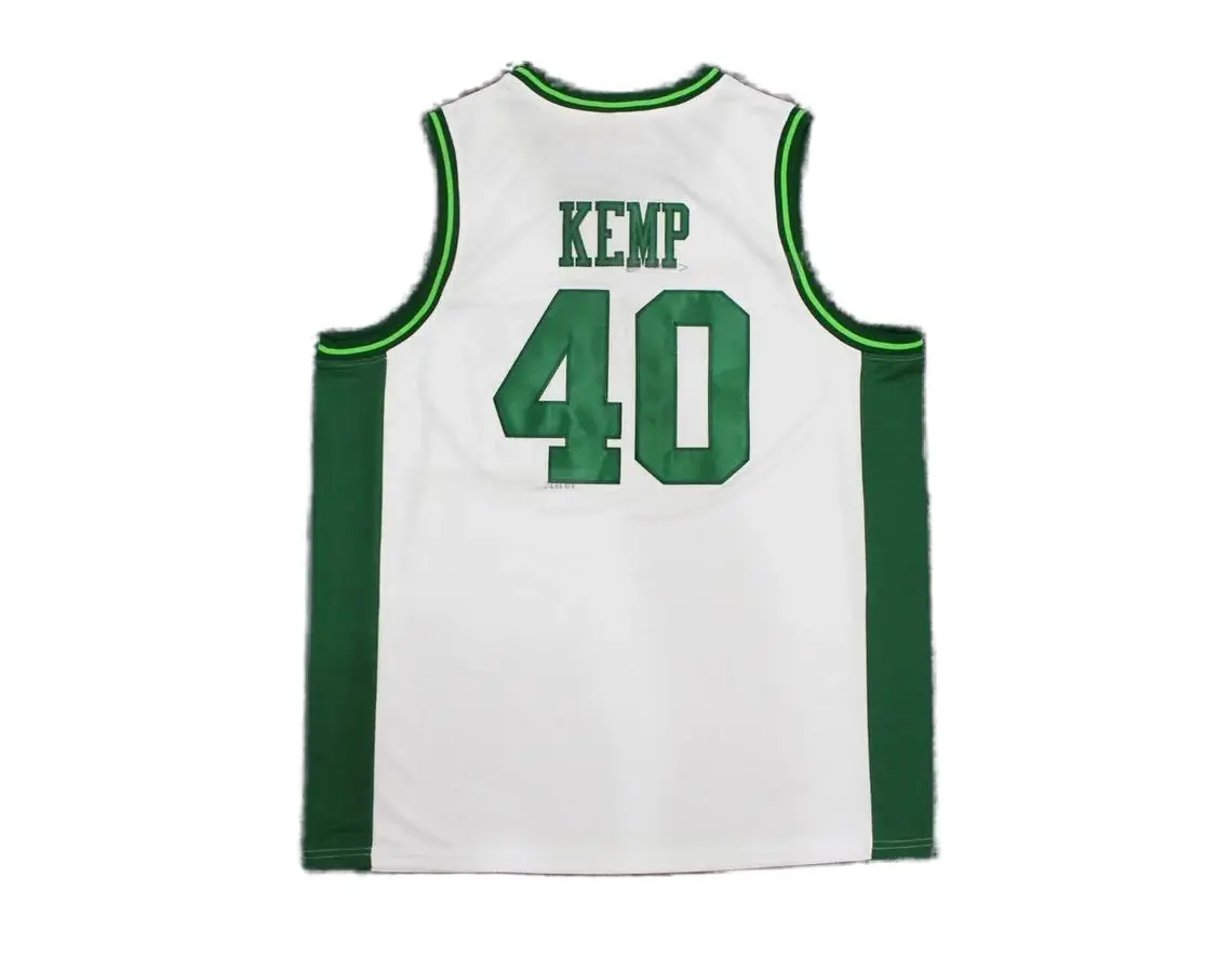 Shawn 'Reign Man' Kemp #40 High School Basketball Jersey Embroidery Youth Kids Adult Any Size And Name