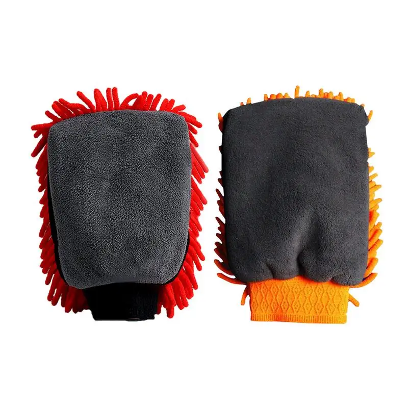 

Microfiber Car Wash Gloves Chenille Car Mitt Cleaning Tool Car Detailing Thick Car Care Detailing Brushes Washer Sponge