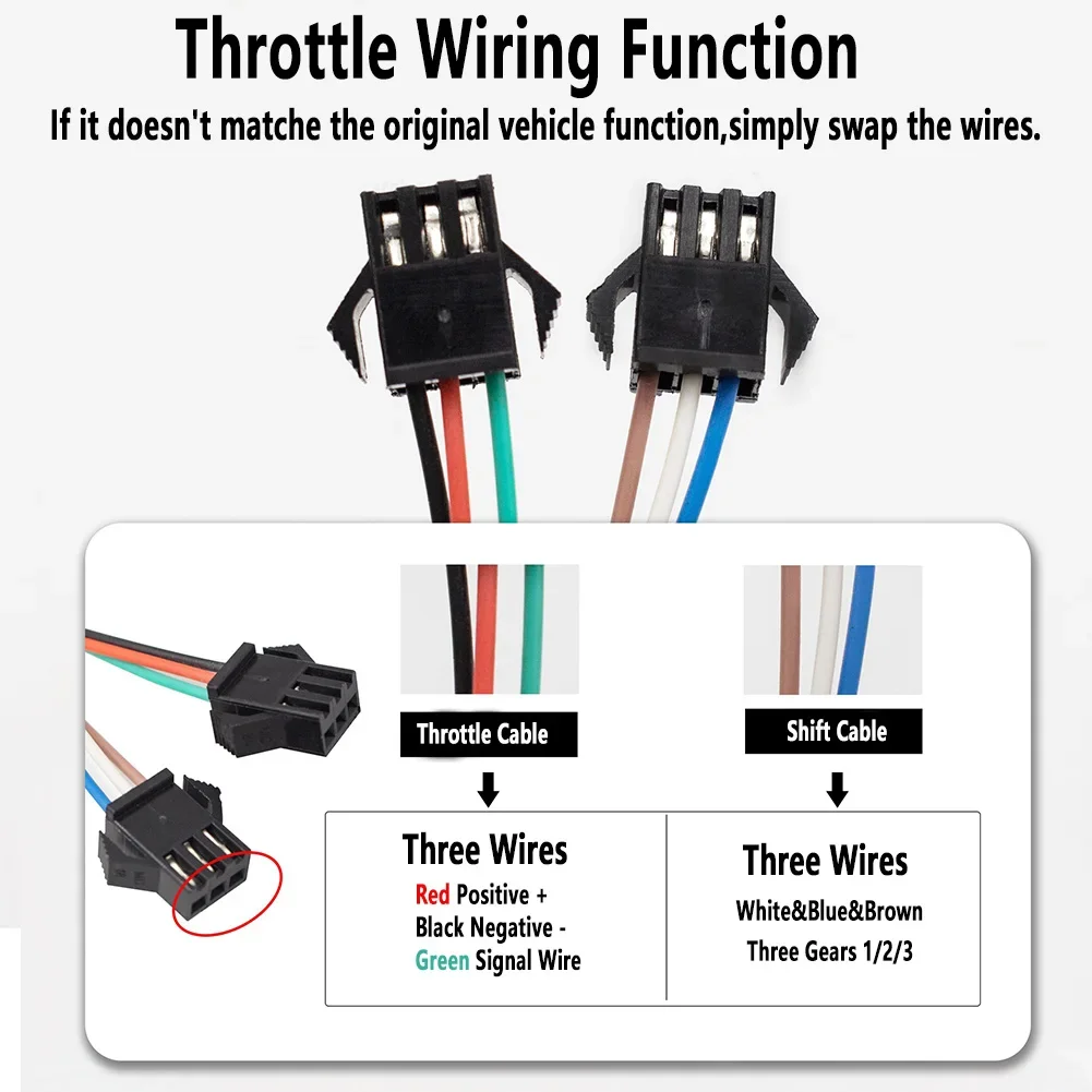 Enhanced 3-Speed Throttle Twist Grip Handlebar Accelerator
