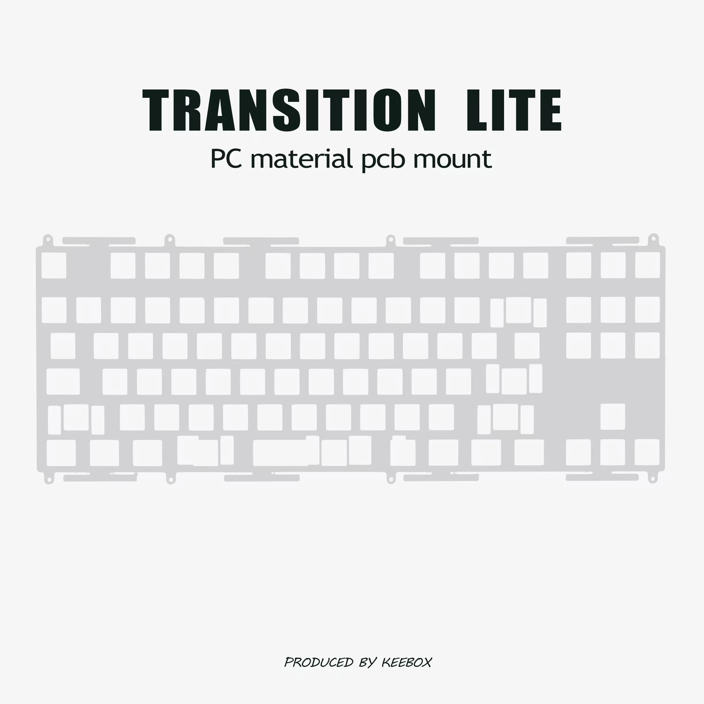 Keebox SwagKeys Transition Lite PC PP Aluminum Carbon Fiber PCB