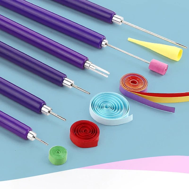 Scrapbook Punch Tool Paper Crimper Tool DIY Craft Materials Paper Quilling Tools Slotted Kit Handmade Rolling Curling Quilling Needle Pen for Art Crafting DIY Cardmaking Project