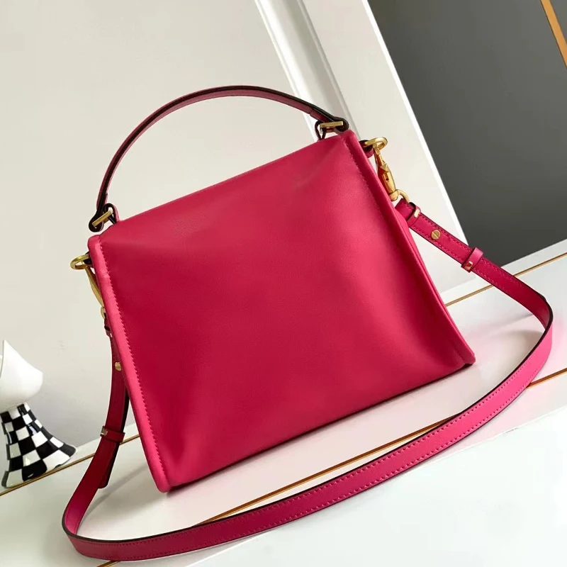 

Модная винтажная кожаная вместительная сумка, новинка 2024, женская сумка через плечо, модная Роскошная многофункциональная сумка через плечо