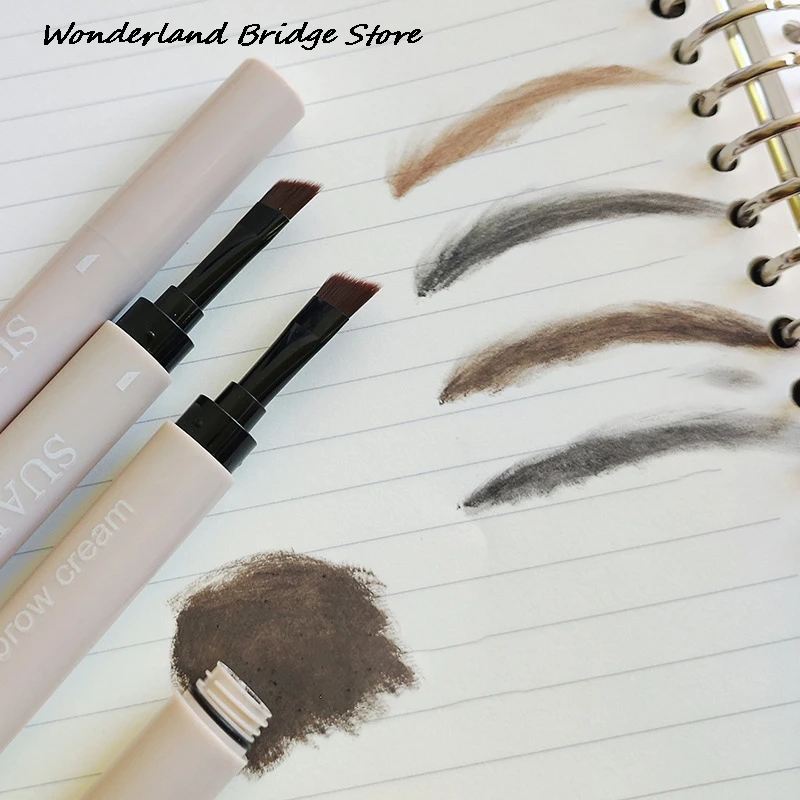 Eyebrow Dyeing Cream Pencil Natural Lasting Non-smudge Waterproof Setting Dye Eye Brow Pen With Brush Makeup Cosmetic liquid eyebrow pencil