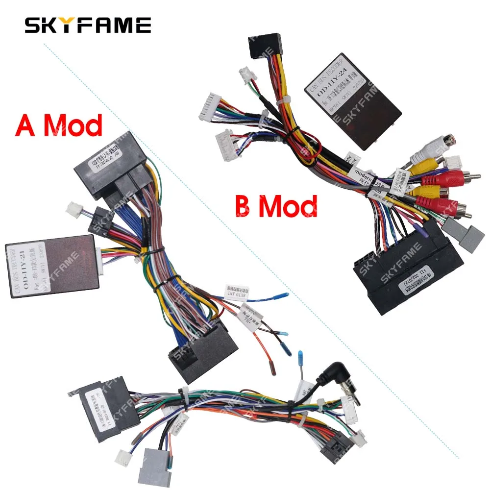 

SKYFAME Car 16pin Wiring Harness Adapter Canbus Box Decoder Android Radio Power Cable For Hyundai Rohens Genesis Coupe