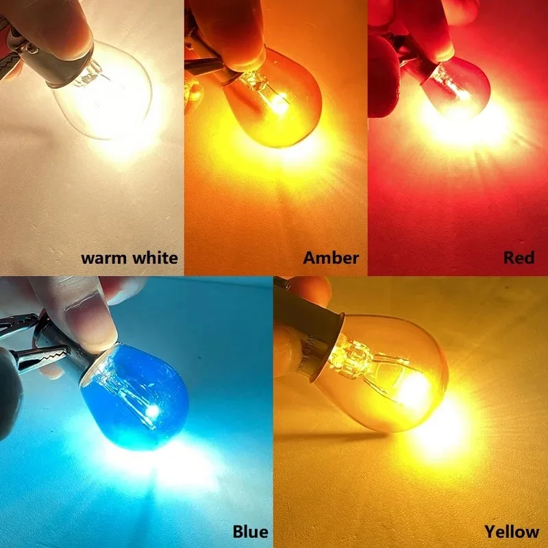 Vibrant Multi-Color Halogen Bulb Set - Custom Turn, Tail & Reverse Light Styling in 5 Stunning Hues