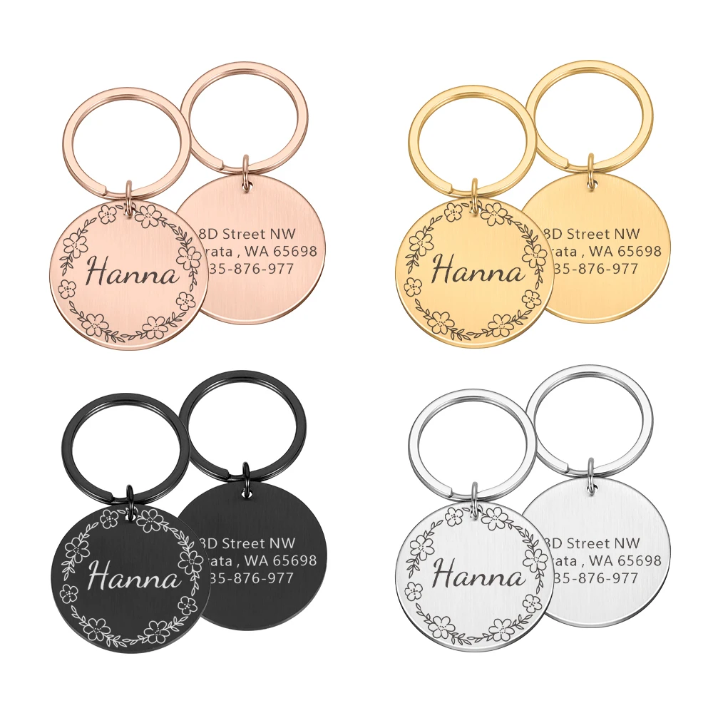 Personalized Dog Cat Pet ID Tags Engraved Cat Puppy Pet ID Name Number Address Collar For kitten Dog Tag Pendant Pet Accessories
