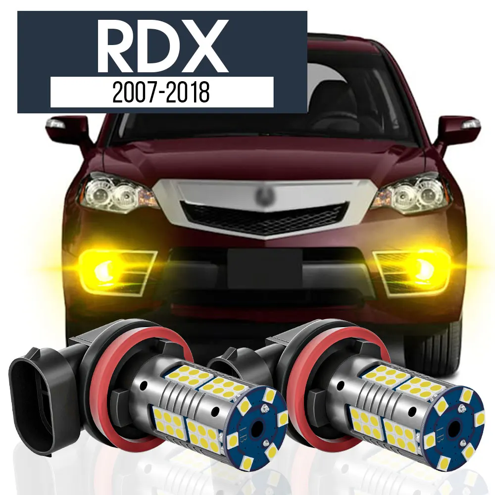 

2pcs LED Fog Light Lamp Blub Canbus Accessories For Acura RDX 2007 2008 2009 2010 2011 2012 2013 2014 2015 2016 2017 2018