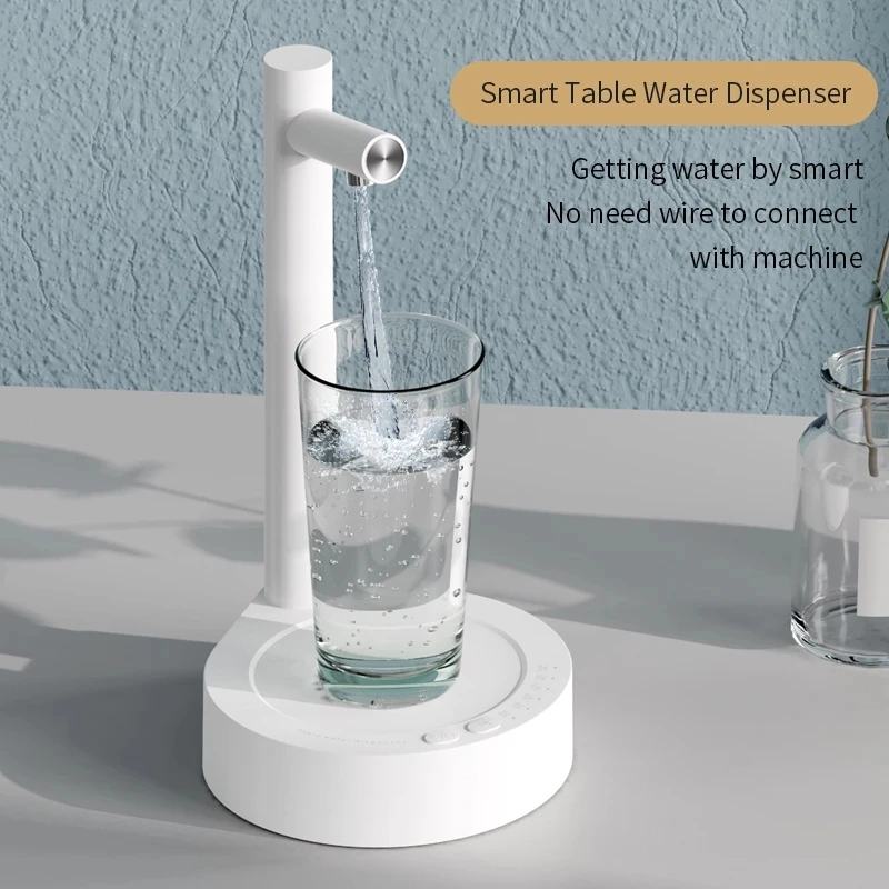 

Portable Desktop Electric Water Dispenser Water Bottle Barreled Gallon Pump USB Charging Automatic 6 Gear for Home Outdoor
