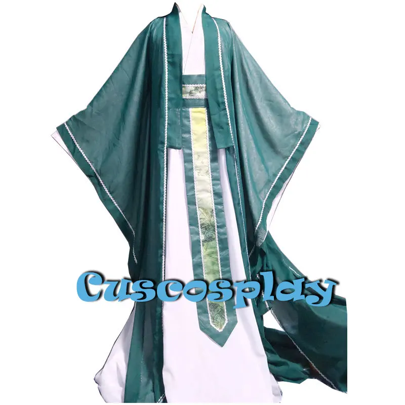 Anime Cattivo Sistema Di Auto-Salvataggio Shen Yuan Abiti Tian Guan Ci Fu Qi Rong Costume Cosplay Cinese Antico Per Adulto Verde Hanfu