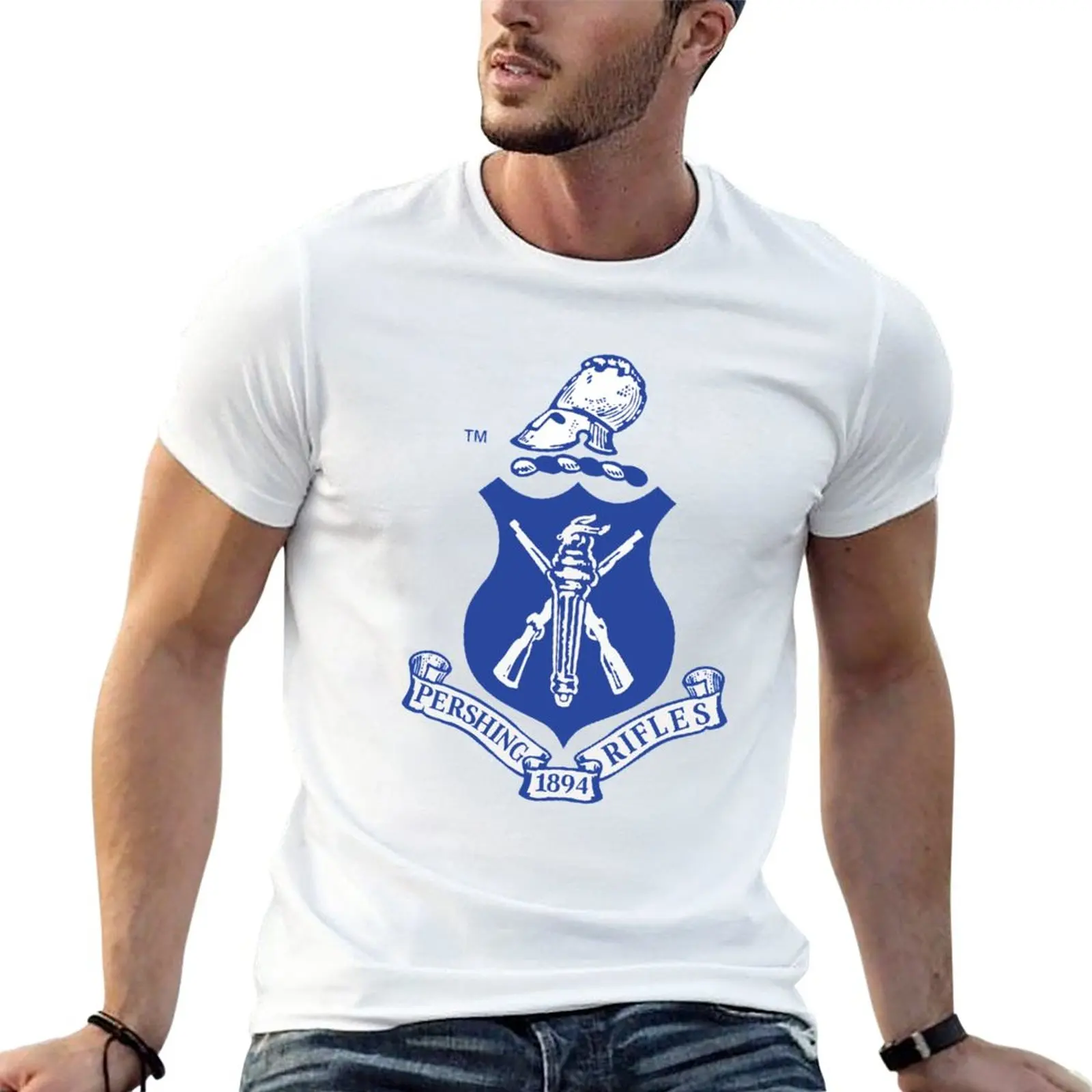 

Blue Pershing Rifles T-Shirt graphics t shirt customized t shirts hippie clothes mens big and tall t shirts