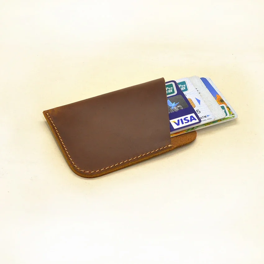 Genuine Leather Credit Card Holder Real Leather Case for Cards Cardholder Card Protector