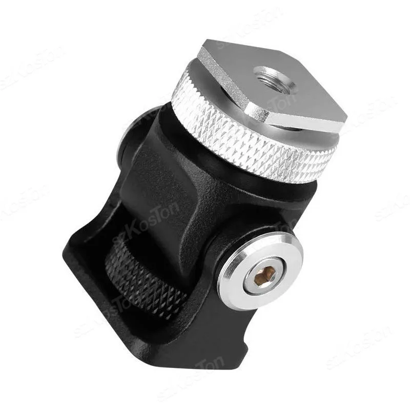 360-Grad-Blitzschuh-Montageadapter, 1/4 Zoll Schraubmontage, Ständer, Mini-Stativ, Kugelkopf für DSLR, Spiegelreflexkamera, Videomontagekamera – Detail 11