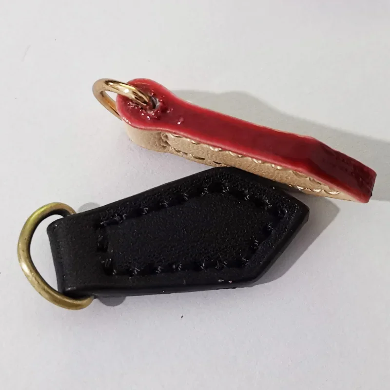 1PC Buckle 1.5*4cm Leather Zipper Puller Lock Zipper Head DIY Handmade Clothing Luggage Wallet Hardware Accessories