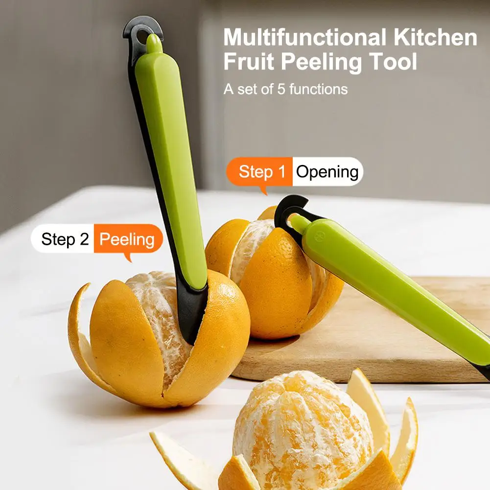 

Multifunctional Kitchen Fruit Peeler Orange Peeling Tool Fruit Tool for Citrus, Grapefruit, Dragon Fruit Kitchen Tool V1U4