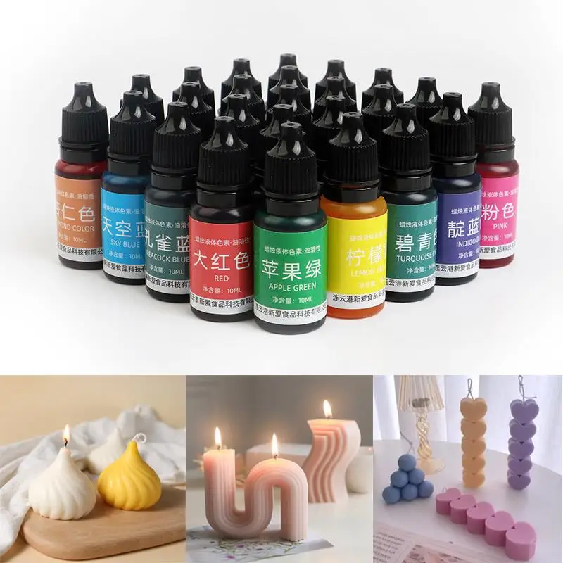 32 Colors 10ml Candle Pigments Dye Epoxy Resin Pigments DIY Soap Candle Making Dye Colorant