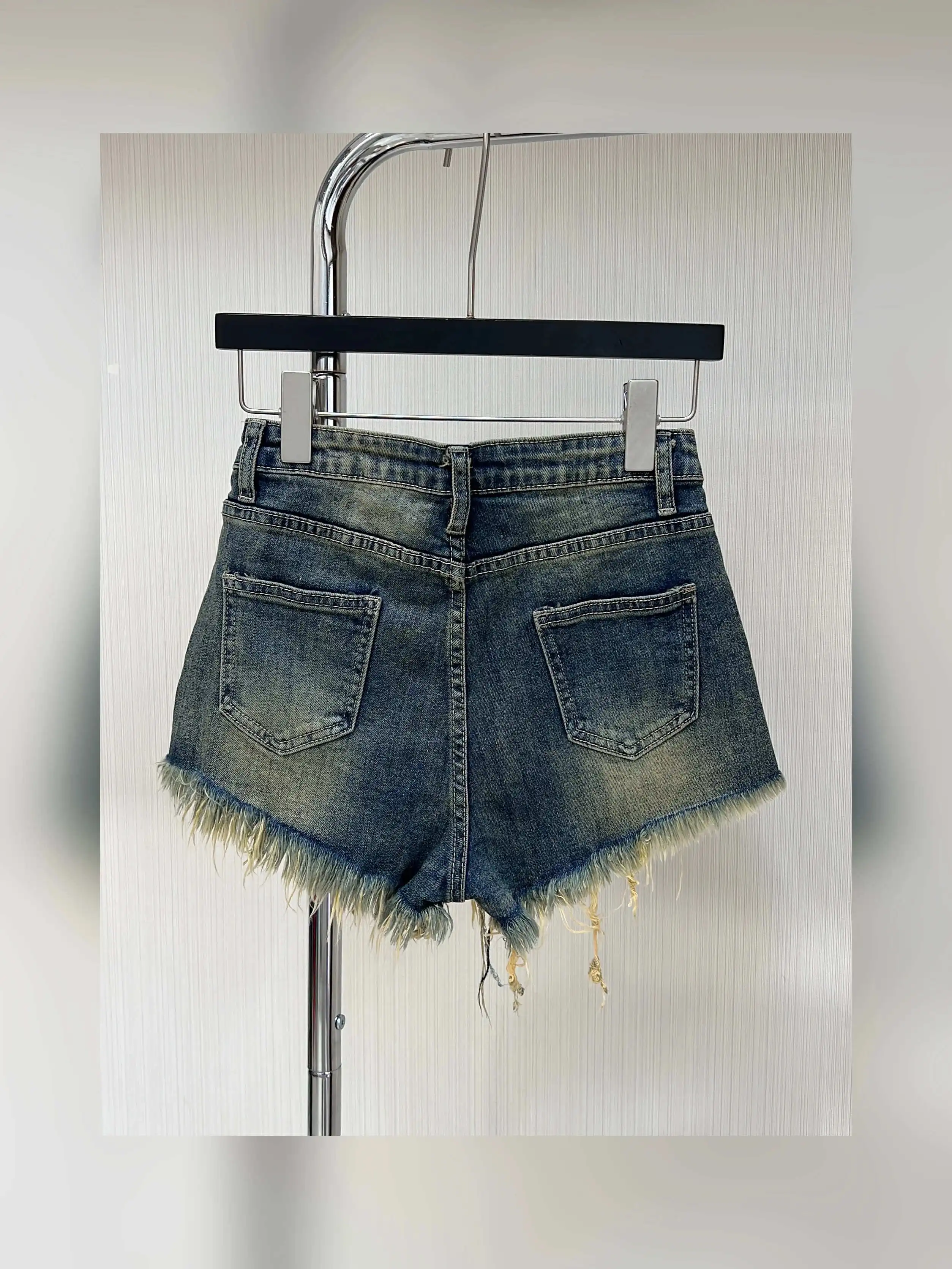 new summer fashion casual sexy cotton stretch brand young female women girls Do old high waist denim shorts
