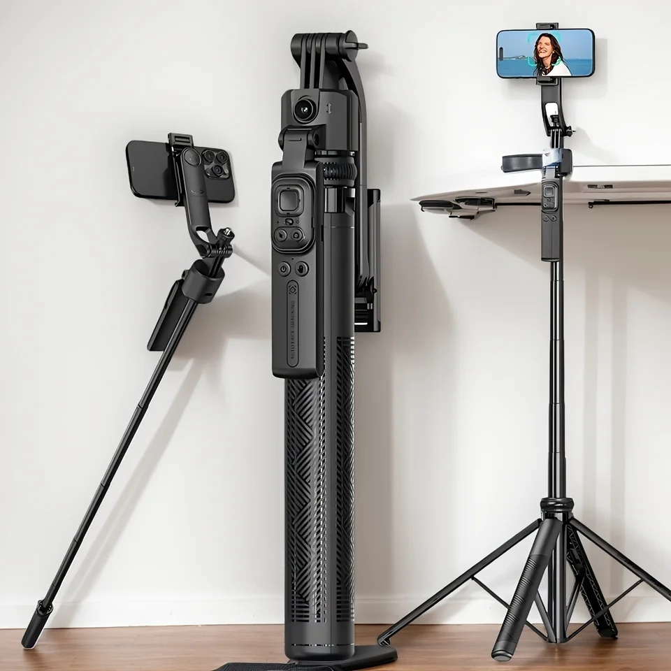 Nuevo C17 trípode de seguimiento facial automático 1,63 m trípode de palo  Selfie de seguimiento facial automático extensible para vídeo, Vlog,  transmisión en vivo - AliExpress
